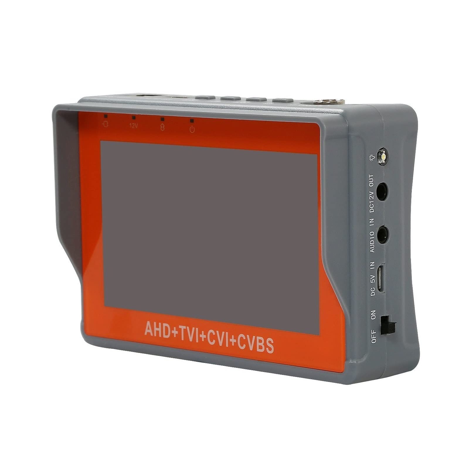 Monitor testowy CCTV, 4,3-calowy tester monitorów CCTV 4 w 1, koncentryczny analogowy, TVI, CVI, AHD, monitor wideo HD, wyjście DC12V Koncentryczny wysokiej rozdzielczości, wyjście POE, testowanie WiF