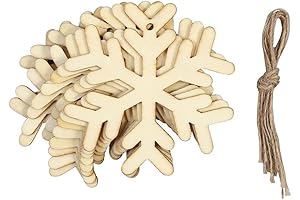 Crafters Square Color-Your-Own-Ornament Christmas Craft - Snowflake - 8 Count