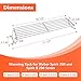 QuliMetal Stainless Steel Warming Rack for Weber Spirit 200 & Spirit II 200 Series, Compatible with E/S-210, E/S-220 (2013-2017) & GS4 Spirit II Models, Replaces Weber 67026