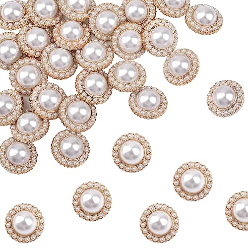 URROMA 30 Pcs Faux Pearl Buttons