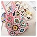 Imagen de EWUHYFP Bolsos Tejidos Crochet Bolso de mano floral ganchillo hecho a for mujer