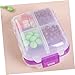 Gogogmee 1pc Compact Three-Layer Pill Organizer Case Portable Plastic Medicine Storage for Travel Scratch-Resistant Design Lightweight Health Management