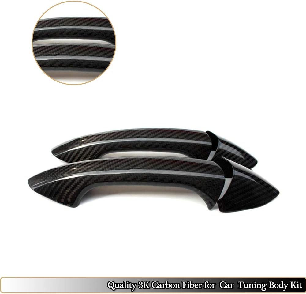 Door Handle fits Mercedes Benz W204 C204 W205 C205 A205 C238 A238 C217 A217 R171 R172 2Doors Real Carbon Fiber Side Door Handle Bar Covers Exterior Sticker Trims