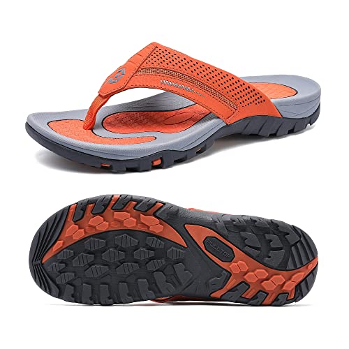 Image of Men's Flip-Flops, Thongs Sandals Durable Comfort Slippers for Beach