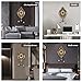 Aero Snail Large Wall Clock with Pendulum, Real Wood Retro Style, Battery Operated, Vintage Royal Decor for Home Living Bedroom