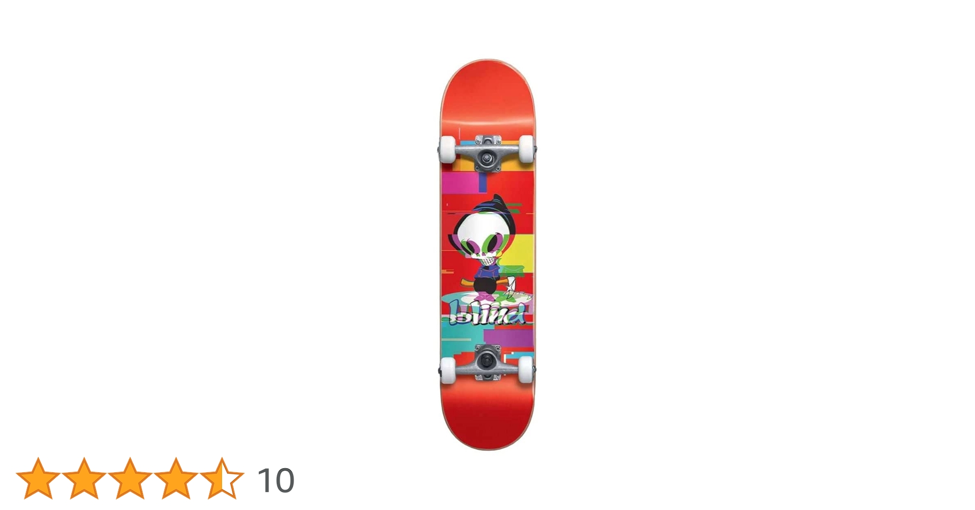 Amazon | ブラインドスケートボード 死神グリッチ レッド 7.75