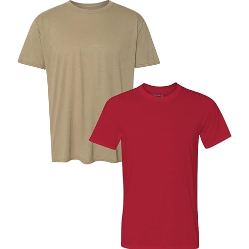 Gildan Men's Moisture Wicking Polyester Performance T-Shirt, 2-Pack