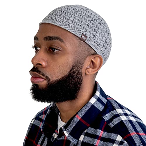 Image of Zigzag Knit Breathable Skull Caps for Men & Women