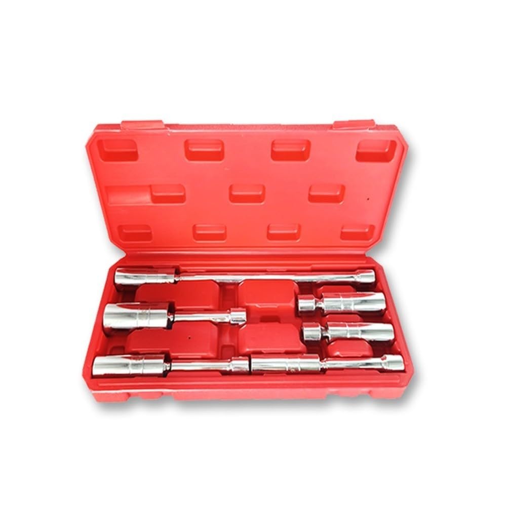 Dünnwandiges Zündkerzen-Set für Zündteile, 12-kant, magnetisch, schwenkbar, 6 Stück