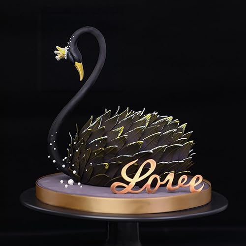 Miniatura 9 de Moldes de silicona 3D para fondant de cisne para bricolaje, cuello de cisne, molde de caramelo de chocolate para decoración de pasteles (Swan S)