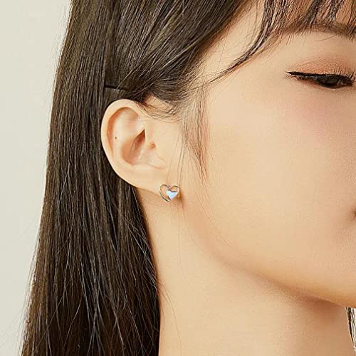 Boucles d'oreilles à tige pour femmes avec motif amour chic - 3