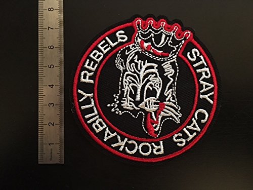 Ecusson Patches Aufnaher Toppa???Stray Cats Rockabilly Rebels???Iron-on