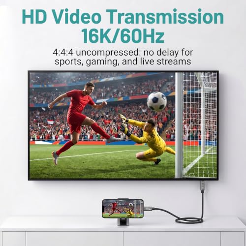 Image of [80Gbps Data Sync] Compatible with Thunderbolt 5 Cable High Speed USB C Cable Support 240W Charging and 16K /8K Display for Thunderbolt 4 /USB4 Monitor, and More, 3.3FT