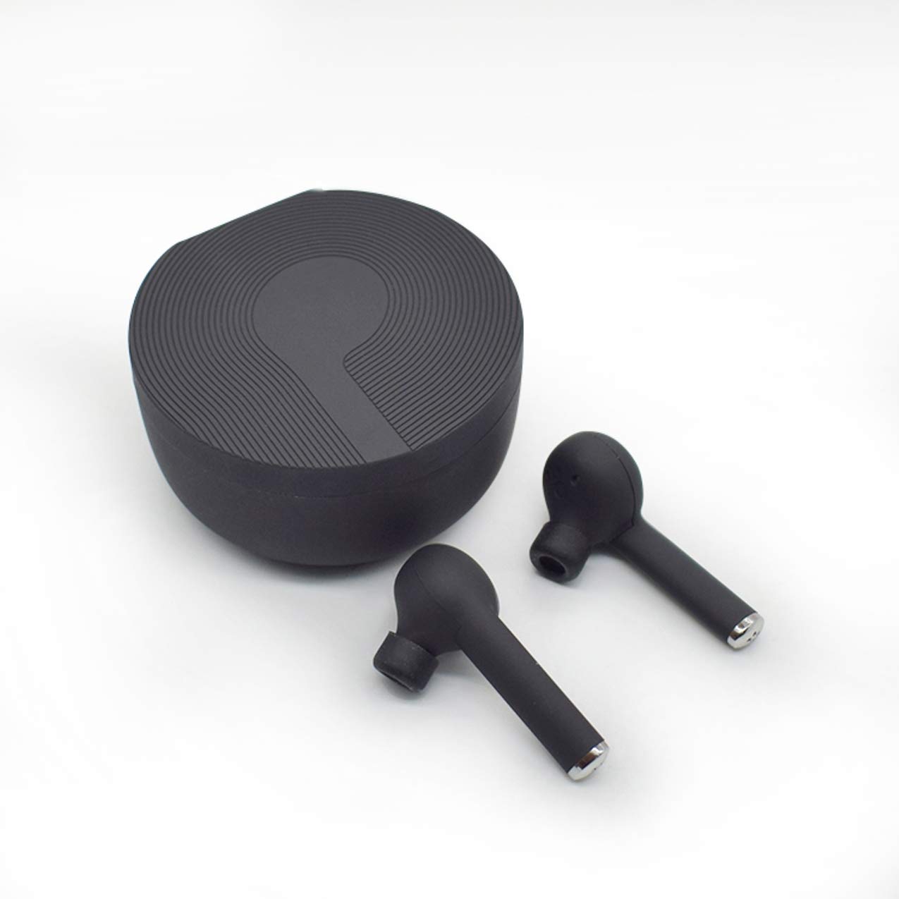 Suzana Tech Bluetooth v5.0 Wireless Earphones with Realtek Chip, Waterproof, Pop-up auto pairing, noise cancelling and compatible with Android and iOS devices (Black)