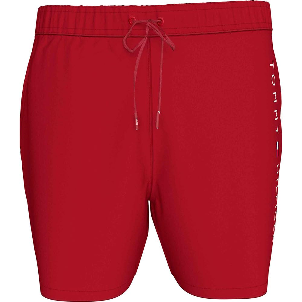 Tommy Hilfiger Red Polyester Men's Swim Boxer - S