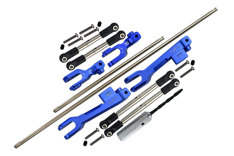 GPM Set 23 Pezzi Barre Stabilizzatrici Anteriore/Posteriore In Acciaio E Bracci In Alluminio Per Traxxas Unlimited Desert Racer #85076-4 - 3