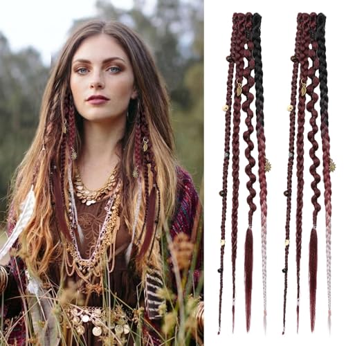 REECHO Clip in Braid Hair Extensions for Women, 16