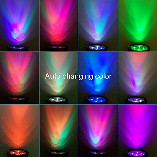 AMIR 2 in 1 Solar Spotlights, Upgraded Solar Garden Light Outdoor, Waterproof 4 LED Landscape Lighting, Solar Wall Light with Auto On/ Off for Yard Driveway Pathway Pool (2 Pack, Changing Color)