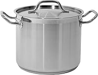 Yato YG-00003 Tiefstocktopf mit Deckel, 24 x 20 cm, 9 l
