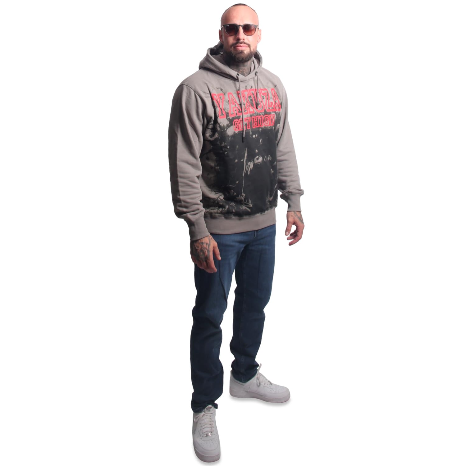 Yakuza Herren Get High Hoodie Kapuzenpullover