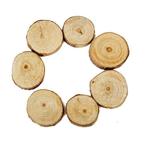 Oulii Wood Slices Ornaments Tree Log Discs Rustic Wedding Christmas Ornaments, 1.5-3Cm, 100-Pack #TOP5
