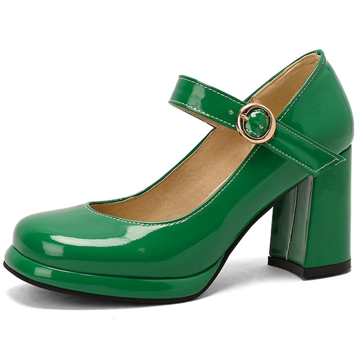 Scarpe Business Casual Donna Plateau Mary Jane Punta Squadrata | Versatile Per Appuntamenti E Matrimoni, Bilanciamento Leggero Per Camminare, Scollatura Elegante