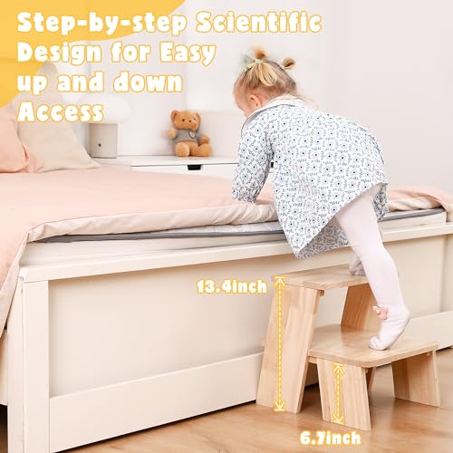Termanic Wooden Toddler Step Stool For Bathroom Sink thumb #3