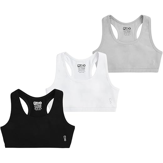 YouGotPlanB Girls Cotton Wire Free Sports Bra