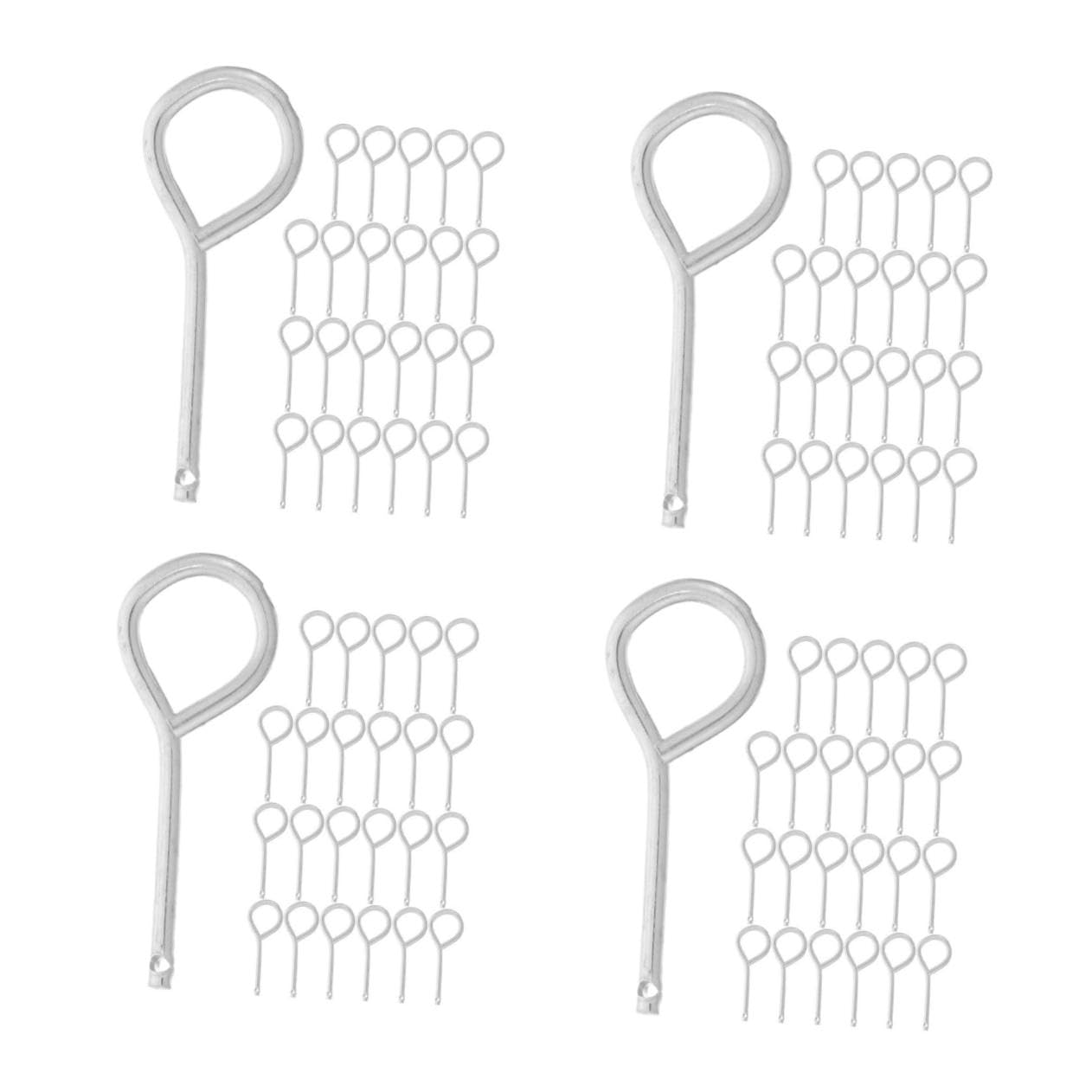 SHINEOFI Clips De Seguridad Extintores Pasadores De Inoxidable Protección Y Prevención De Activación Accidental Compatible Con Varios Tipos De Extintores 100 Piezas*4