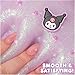 Kuromi SLIMYGLOOP Jar, 8 oz Purple & White Cake-Scented Slime, Includes Beads & Kuromi Charm, Sanrio Stuff, Hello Kitty Merch, Sanrio Slimes