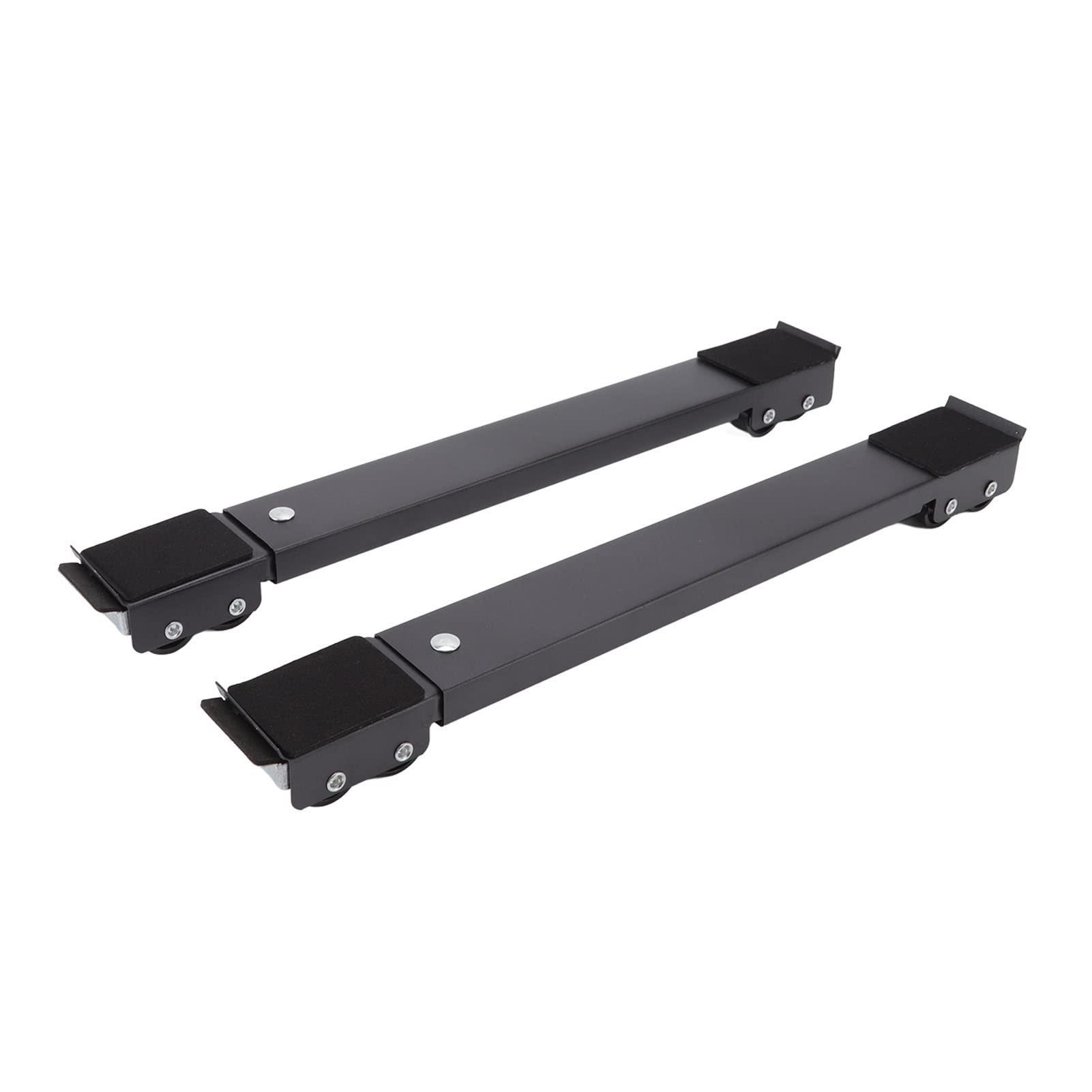 Refrigerator Raised Base, Labor Saving Mobile Roller Stand 2PCS Large Bearing Area with Non Slip Pads for Moving Furniture or Appliance(Black)