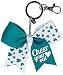 Chassé Mini Glitter Hearts Bow Keychain