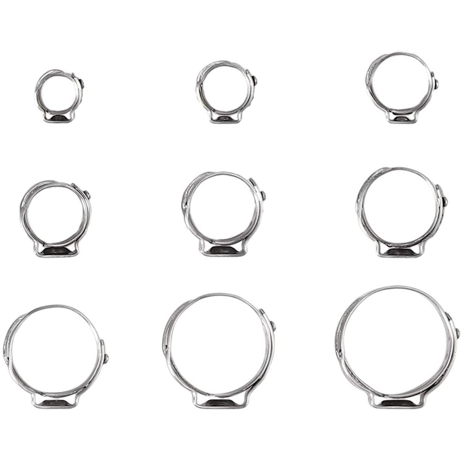180er Set Schlauchschellen Aus Edelstahl, Verstellbar, für, Schläuche Und Haushaltsgeräte