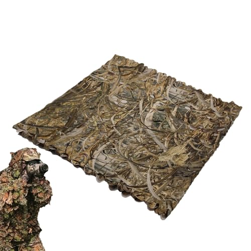 Rete Mimetica – Maglia 1.5x3m | Telo Camouflage Leggero Grande Superficie Flessibile | Rete Per Adattamento Al Campo Aperto | Copertura Per Esterni, Caccia, Addestramento Militare, Campeggio E Occulta