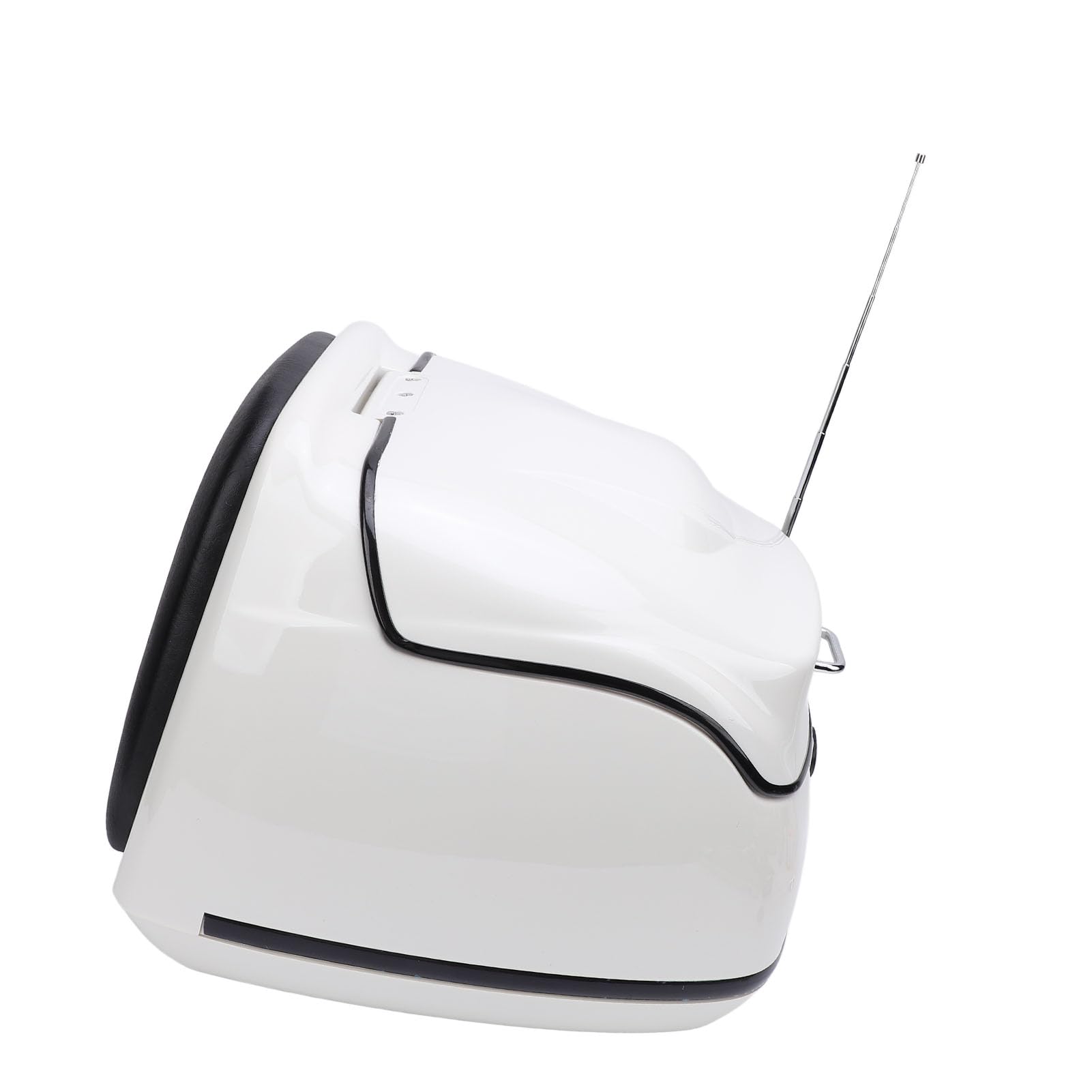 Housse de protection arrière pour moto, scooter, vélo électrique - Design rétro élégant - Résistante à l'eau - Capacité de 38 l - Coussin noir