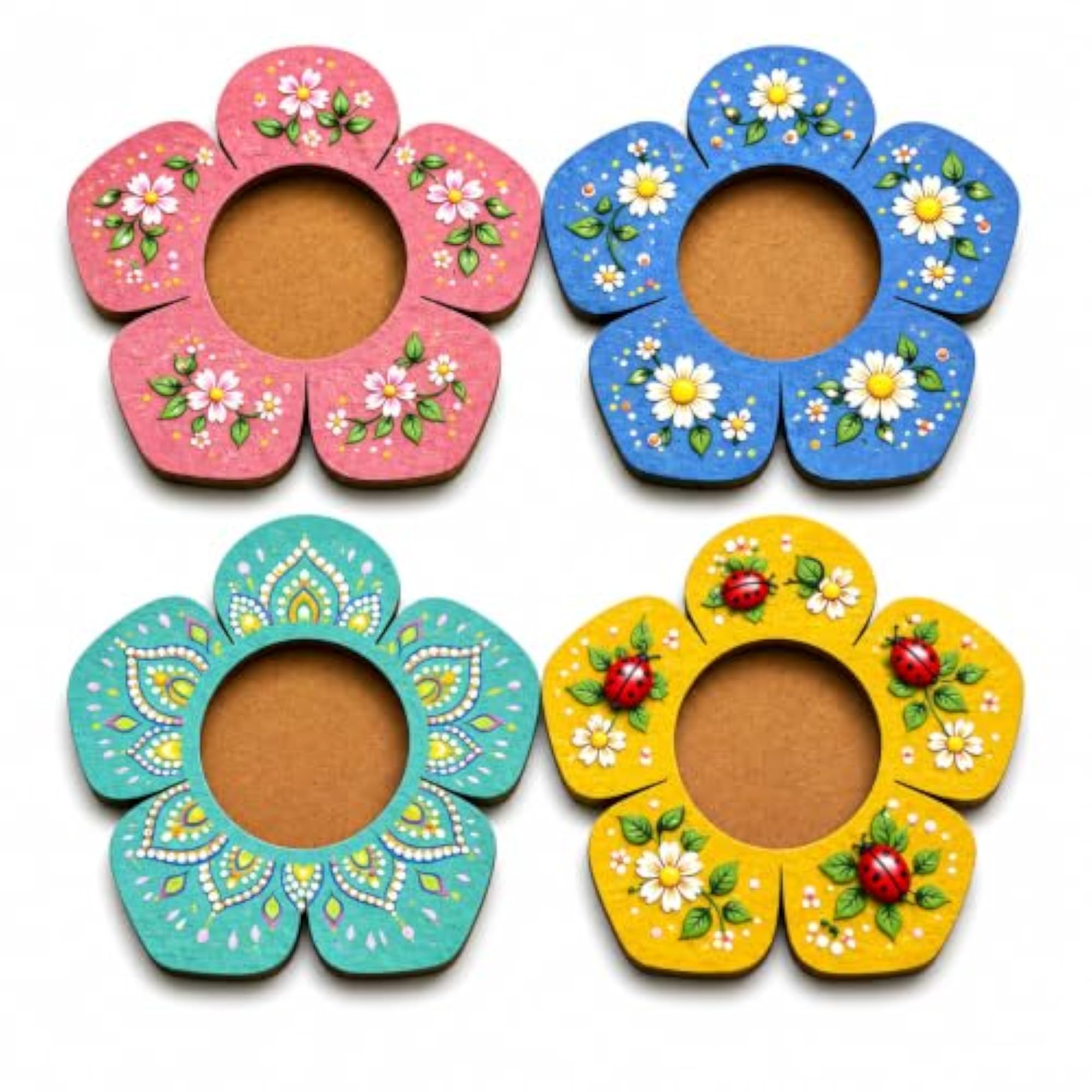 MDF T-Light Holder Set of 10 for Home Decor
