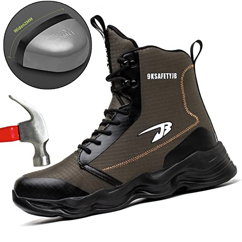 Image of Nutropa Steel Toe Boots for Men Women, Lightweight Work & Safety Shoes Outdoor Protection Footwear Puncture Proof Industrial and Construction Shoes