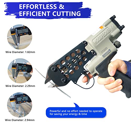Woodpecker Ctq3Xd Saving Labour Pneumatic Bolt Cutter, Automatic Wire Cutting Nipper For 3Mm Diameter Galvanized Low Carbon Steel Wire, With Heat And Anti-Rust Treatment, Tool For Kinds Of Wire Cut #TOP2