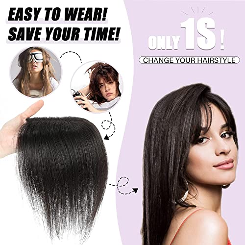 Hair Toppers for Women Hairpieces for Women Topper Adding Extra Hairvolume Swiss Base Clip in Hair Extensions 10inch (Medium Brown) - Image 4