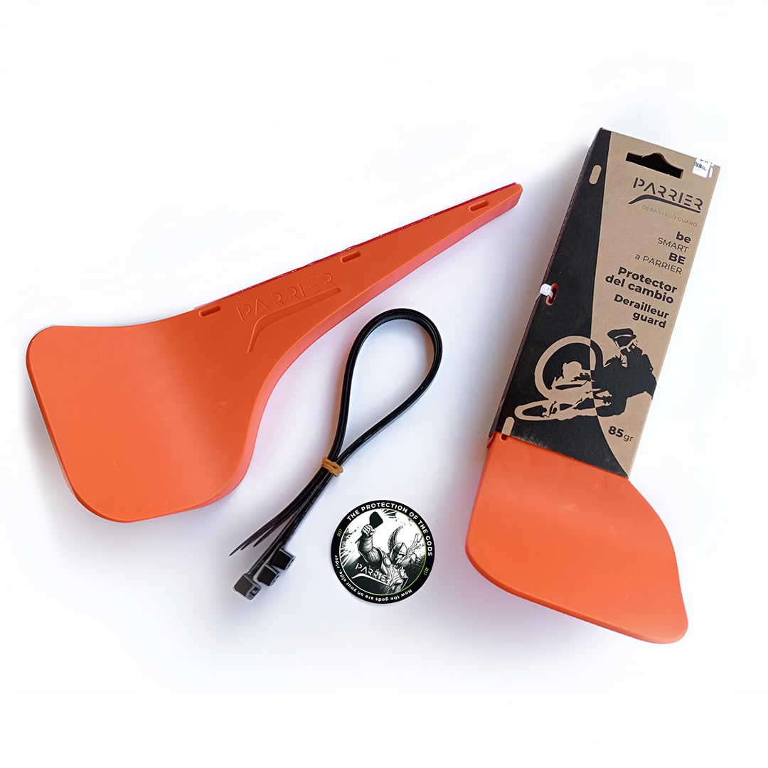 PARRIER Protecteur de changement de vitesse pour vélo de montagne en polypropylène résistant, 85 g, installation simple, protecteur de changement de vitesse, accessoires pour vélo de montagne