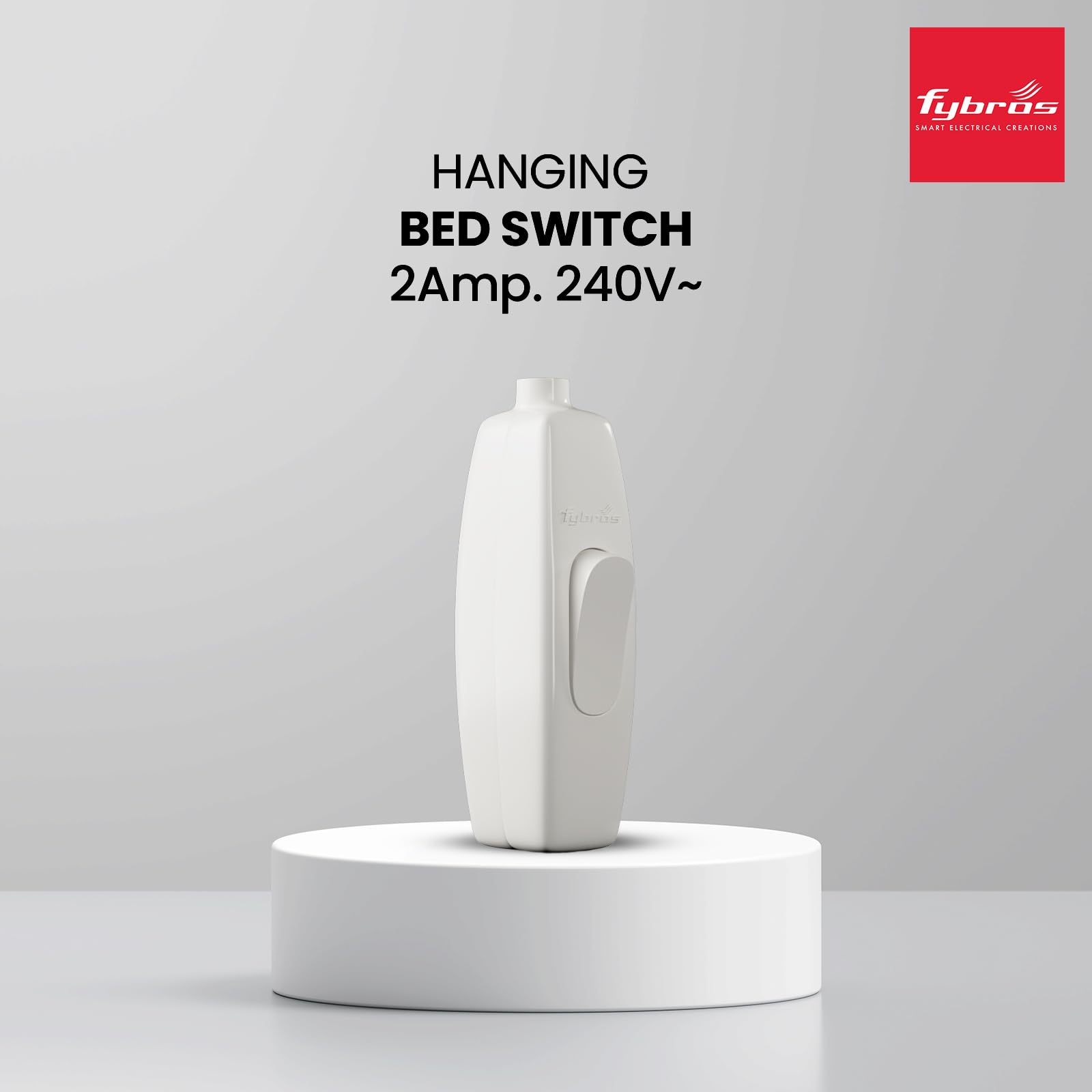 FYBROS Bed Switch, Light Switch 2A 220-240V, High Strength Polycarbonate, Pack of 5, Made in India — Amazon image 5