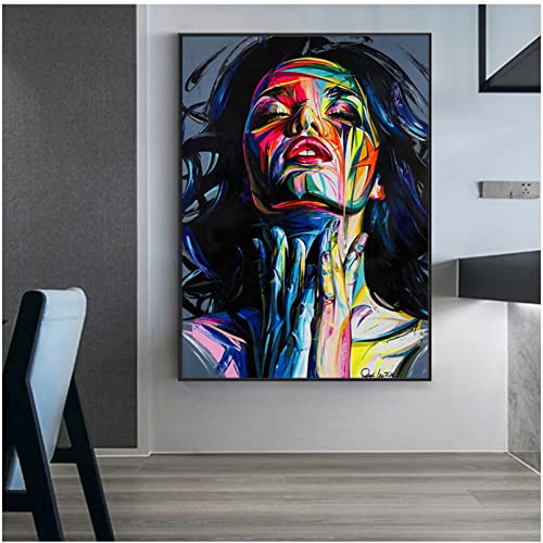 Toile abstraite filles et graffiti pour exprimer votre liberté artistique intérieure