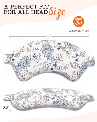 Weighted Sinus Mask, Warm Cold Compress Eye Mask for Dry Eyes, Migraine, Sinus Pressure Relief, Stress, Eye Pillow Microwavable Face Heating Pad for Puffy Eyes, Self-Care Gifts for Women (9x5 Inch) - Image 7