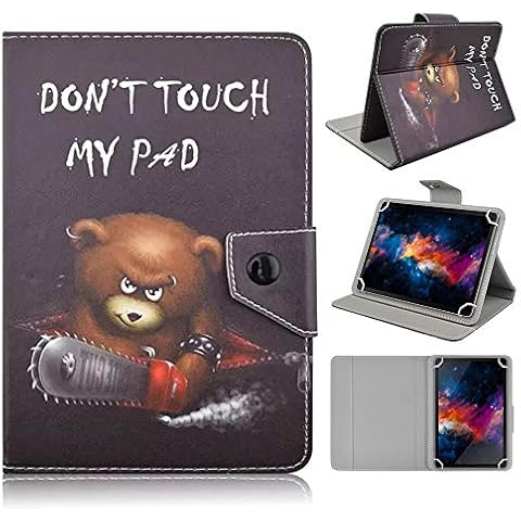 DETUOSI Universal 10.1 inch Tablet Case, 10 inch Tablet Cover, Magnetic Closure Travel Portable Protective Folio Leather Stand Shell Case for All Kinds of 9.6-10.6 inch Android/iOS/Windows Tablet #7 Cover