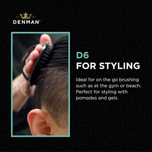 Denman (Pink) Scalp Massager and Detangling Hair Brush for Thick or Thin Hair, Curly or Straight Hair - use in the Shower or Bath - Head and Beard Scrubber - For Women and Men, D7