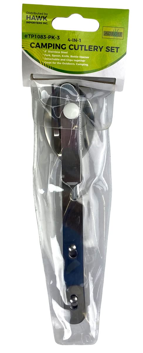 ADROIT 3 Piece Camping Cutlery Set | 6