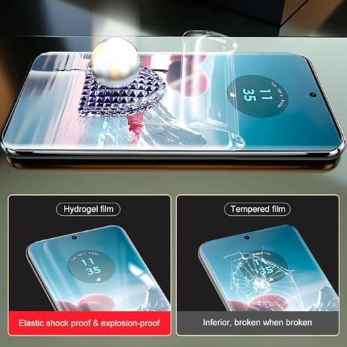 LXEEOLX [2 Pack Hydrogel Screen Protector for Motorola Edge 50 Pro - Image 2