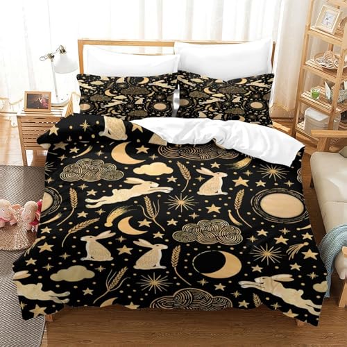 Linge de lit microfibre de qualité supérieure parure résistante Moon Star - 3