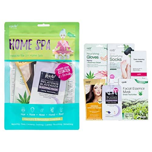 Epielle Home Spa Kit, 6 Relaxation Essentials, Repairing, Soothing, Nourishing