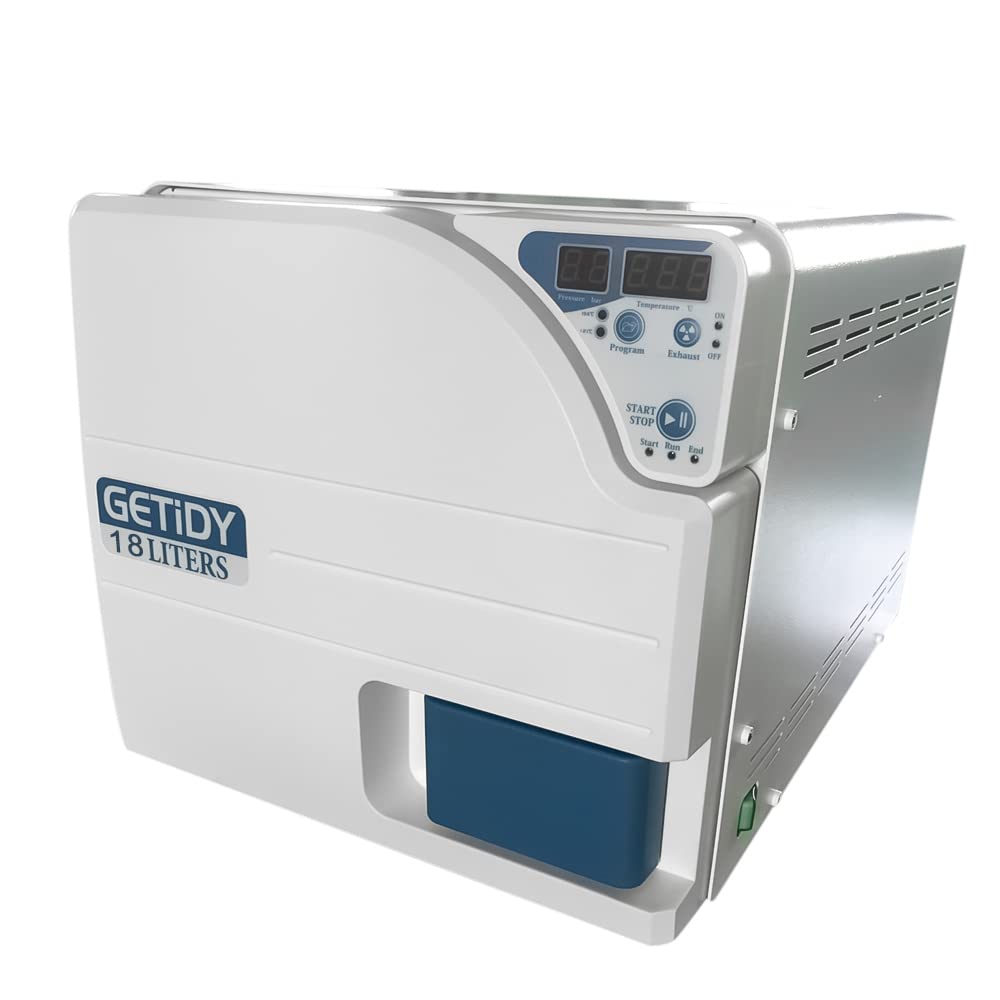 18L Digital Screen Automatic Steam Sterilizer High Temperature Class N Autoclave Machine with Wooden Box JC-18